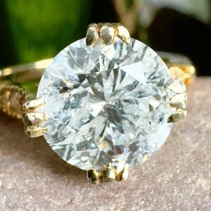 14k - 3.01 CT NATURAL  Diamond Ring